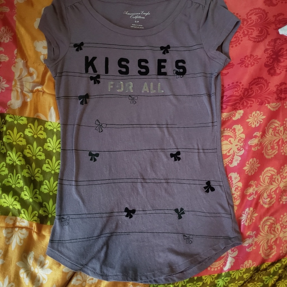 American eagle women's purple shirt